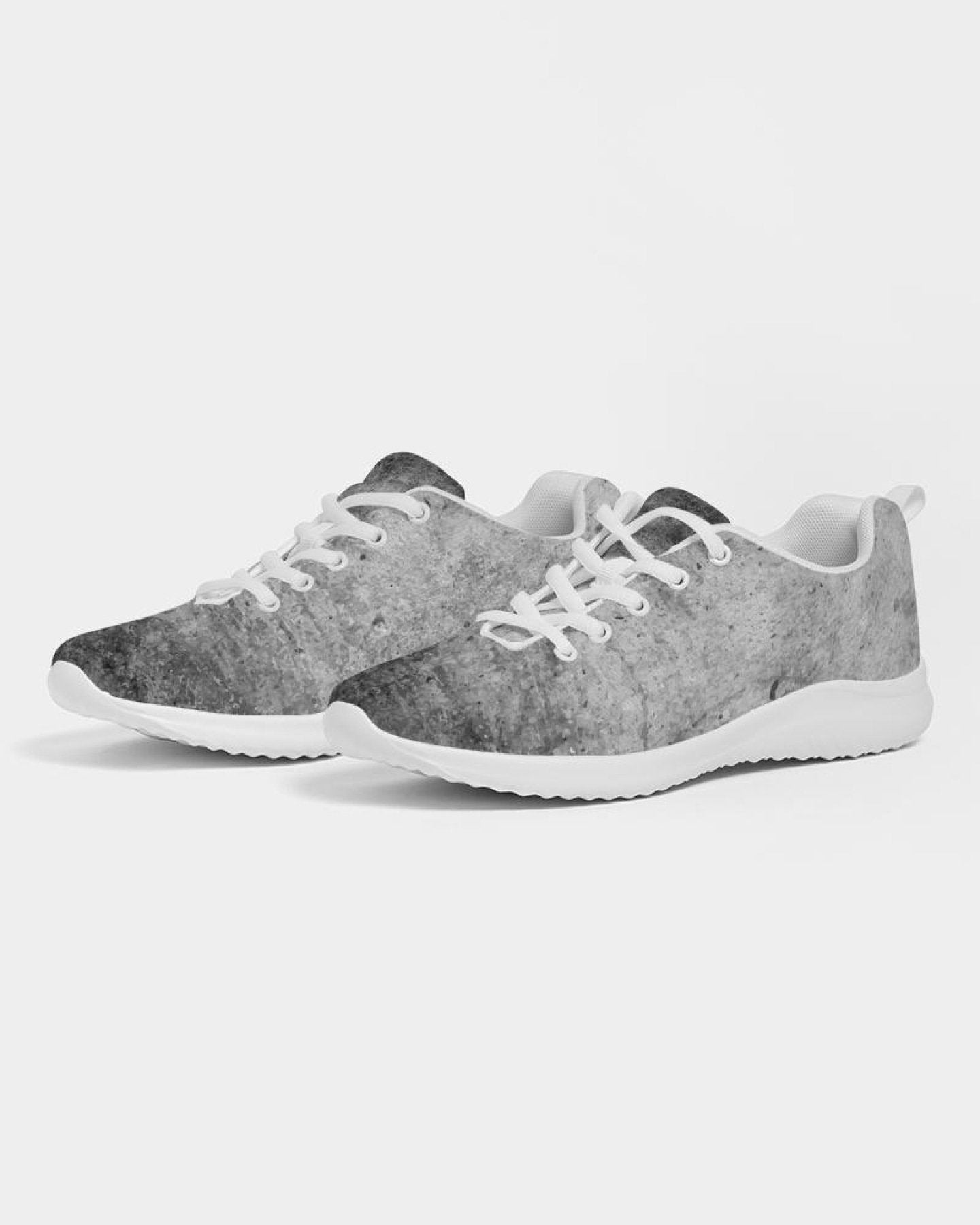 Womens Sneakers - Grey Tie-dye Style Canvas Sports Shoes / Running