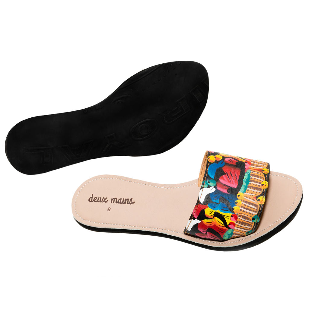 Hand Painted Slide Sandal